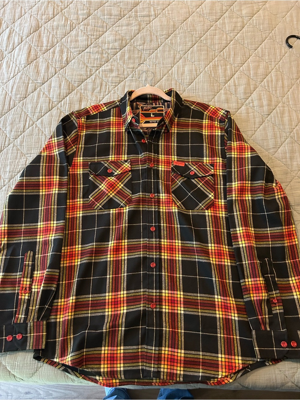 Men's Retro Rifle the Retro Circuit Shirt with Orange and Yellow Accents
